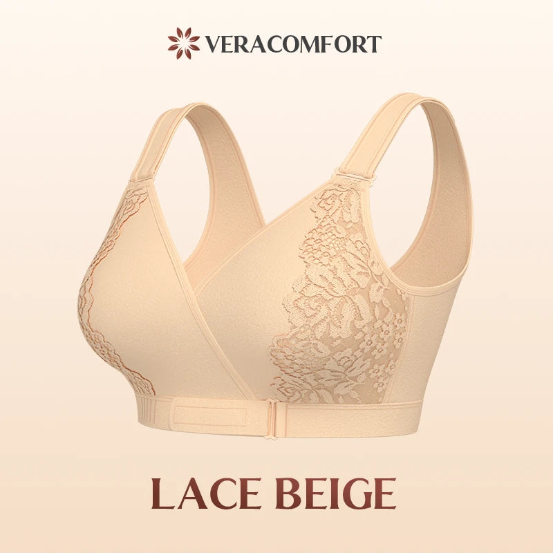 Veracomfort Velcro Front-Wrap & Straps Adaptive Comfort Bra