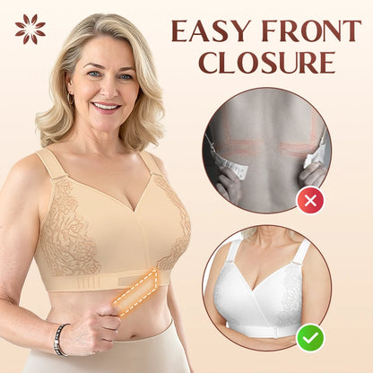 Veracomfort Velcro Front-Wrap & Straps Adaptive Comfort Bra