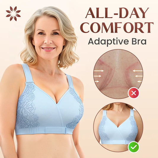 Veracomfort Velcro Front-Wrap & Straps Adaptive Comfort Bra