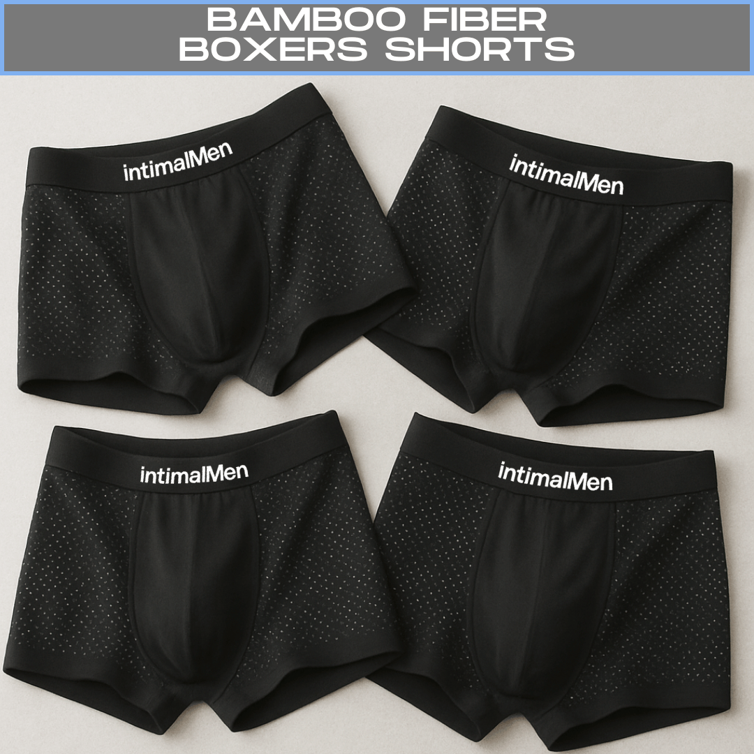 4-PACK BAMBOO FIBER BOXERS SHORTS
