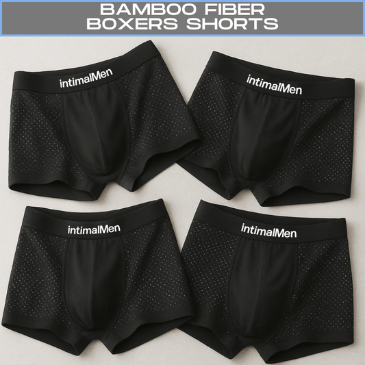 4-PACK BAMBOO FIBER BOXERS SHORTS