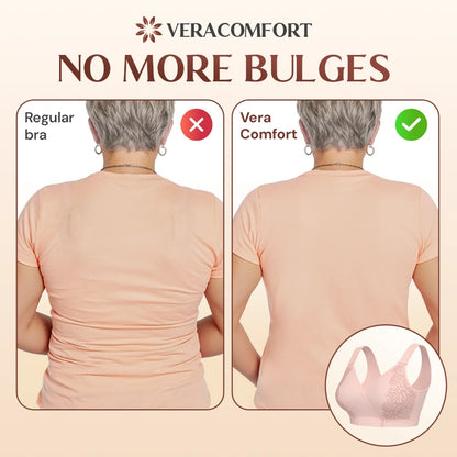 Veracomfort Velcro Front-Wrap & Straps Adaptive Comfort Bra