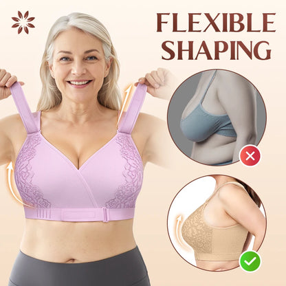 Veracomfort Velcro Front-Wrap & Straps Adaptive Comfort Bra