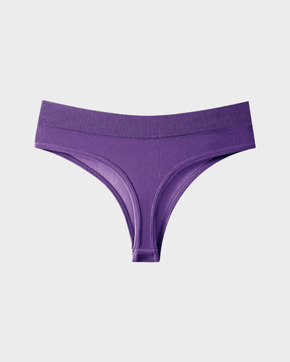 Comfort Seamless Sport Thong Panties (4 Pack)