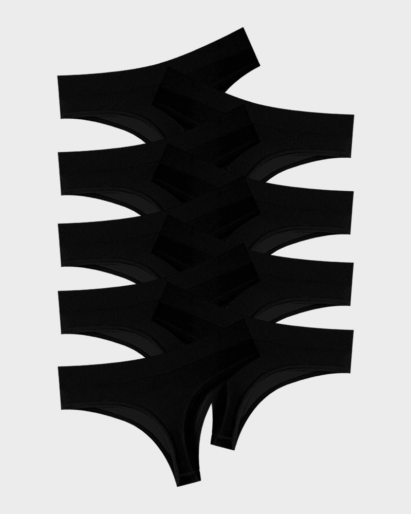 Comfort Seamless Sport Thong Panties (4 Pack)