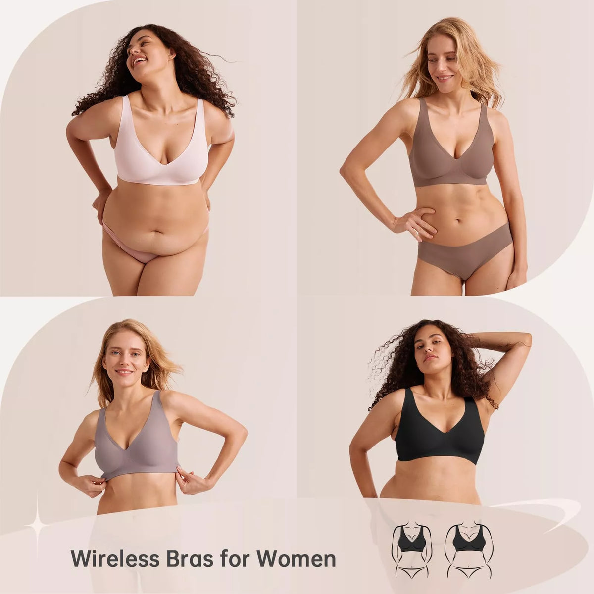 Magic Lift & Comfort: Deep V Wireless Everyday Bra