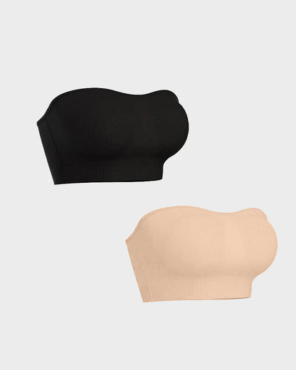 Non-Slip Bandeau Seamless Wireless Strapless Bra